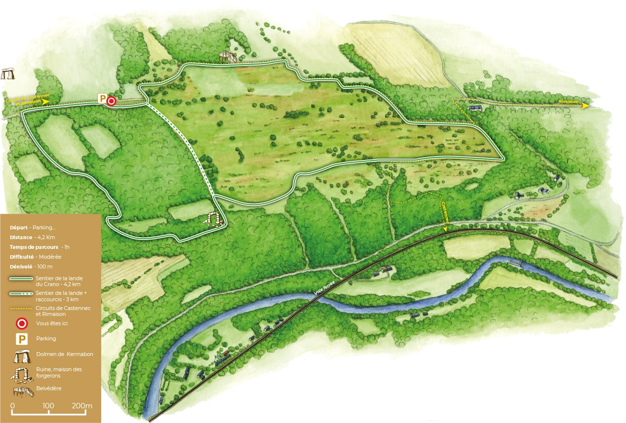 Sentier pédagogique de la Lande du Crano